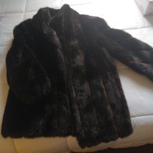 Unisex faux fur jacket